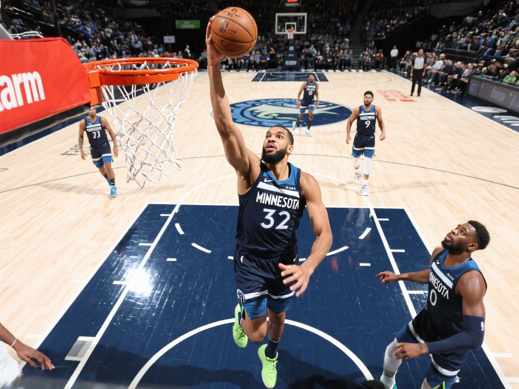 戈贝尔慢三步强硬取分 森林狼再度拉开比分 戈贝尔的影响远超得分本身
在本场比赛中